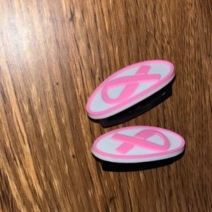 Breast cancer awareness bracelet charm